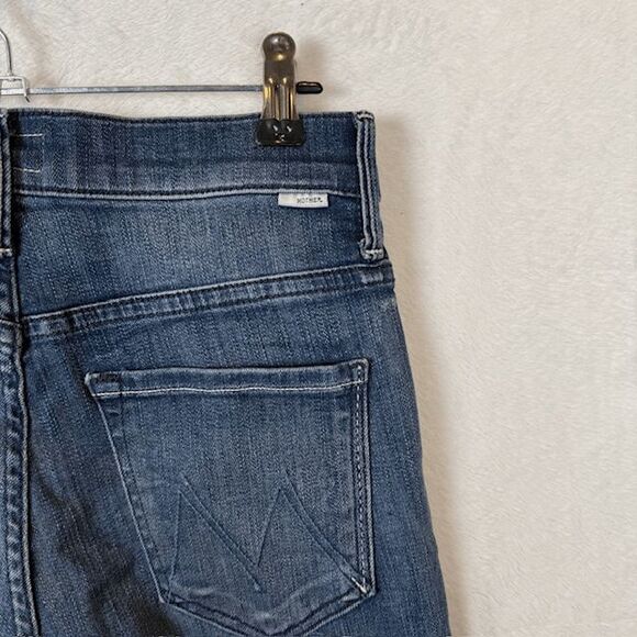 Mother Jeans High Waisted Rascal Ankle Slit Flip Double Shot Espresso Size 27 - Picture 5 of 16